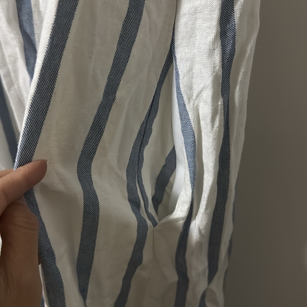 MSK | Blue and White Stripe Jumpsuit - Picture 5 of 7
